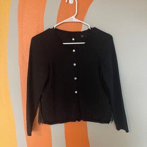 Anthropologie - Black and gold cardigan